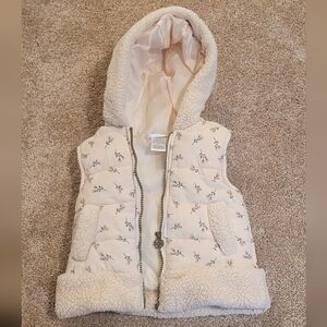 Nicole Miller Cream Puffer Vest